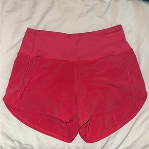 Lululemon Mid-Rise Lined 4” Speed Up Shorts